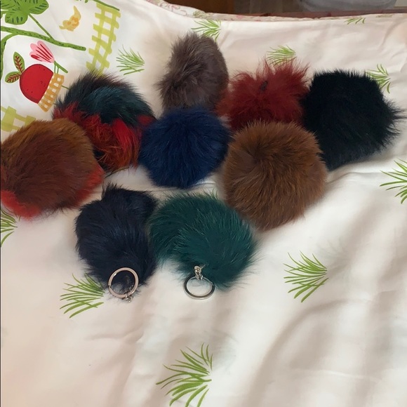 handmade Other - 9 New!! Rabbit fur pom poms $6 each